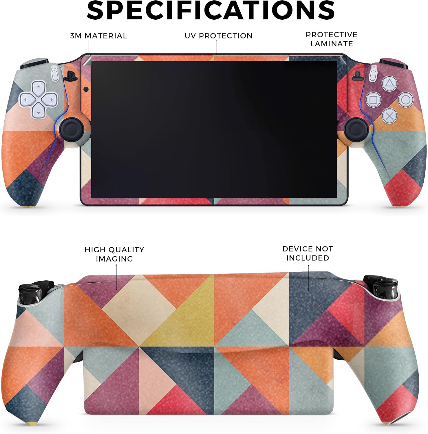 SKIN GLOSSY GLITTER GAMING PARA PS5 PORTAL REMOTE PLAYER BRIGHT AND HAPPY - 2