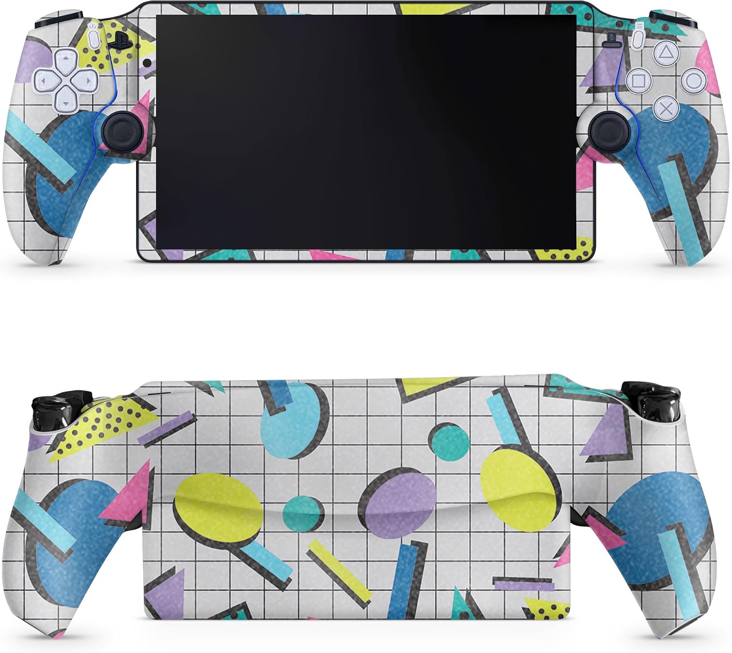SKIN GLOSSY GLITTER GAMING PARA PS5 PORTAL REMOTE PLAYER AWESOME 80S - 1