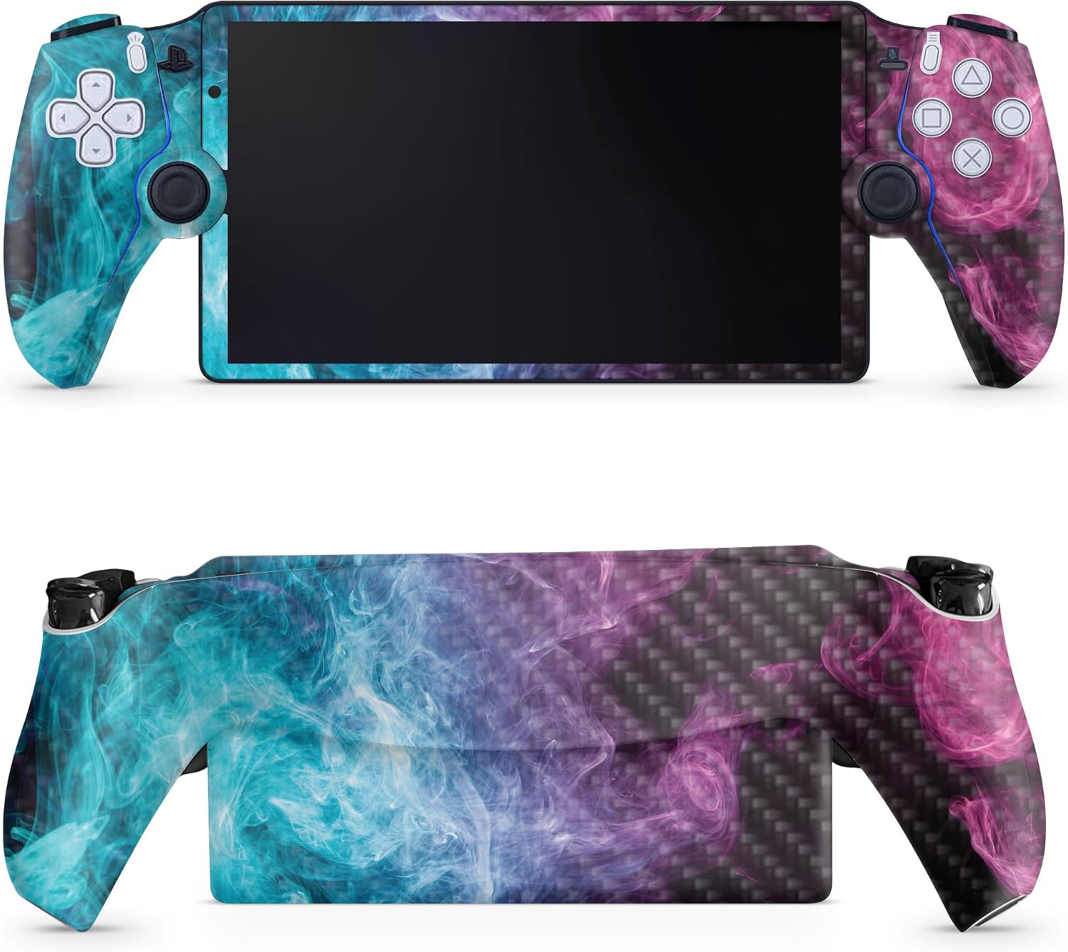 SKIN DE VINILO CARBON FIBER PARA PS5 PORTAL REMOTE PLAYER MYSTIC SMOKE - 1