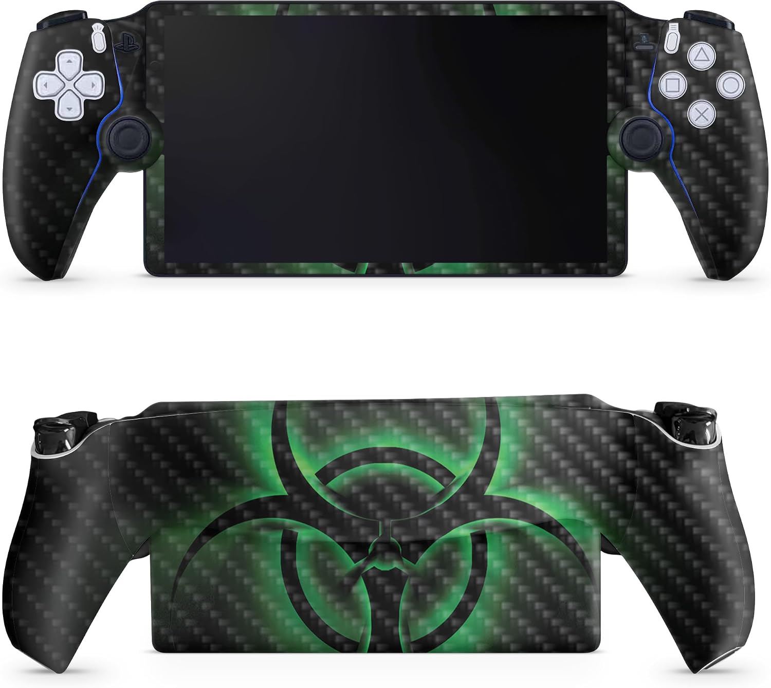 SKIN DE VINIL PARA PS5 PORTAL REMOTE PLAYER FIBRA DE CARBONO - 1