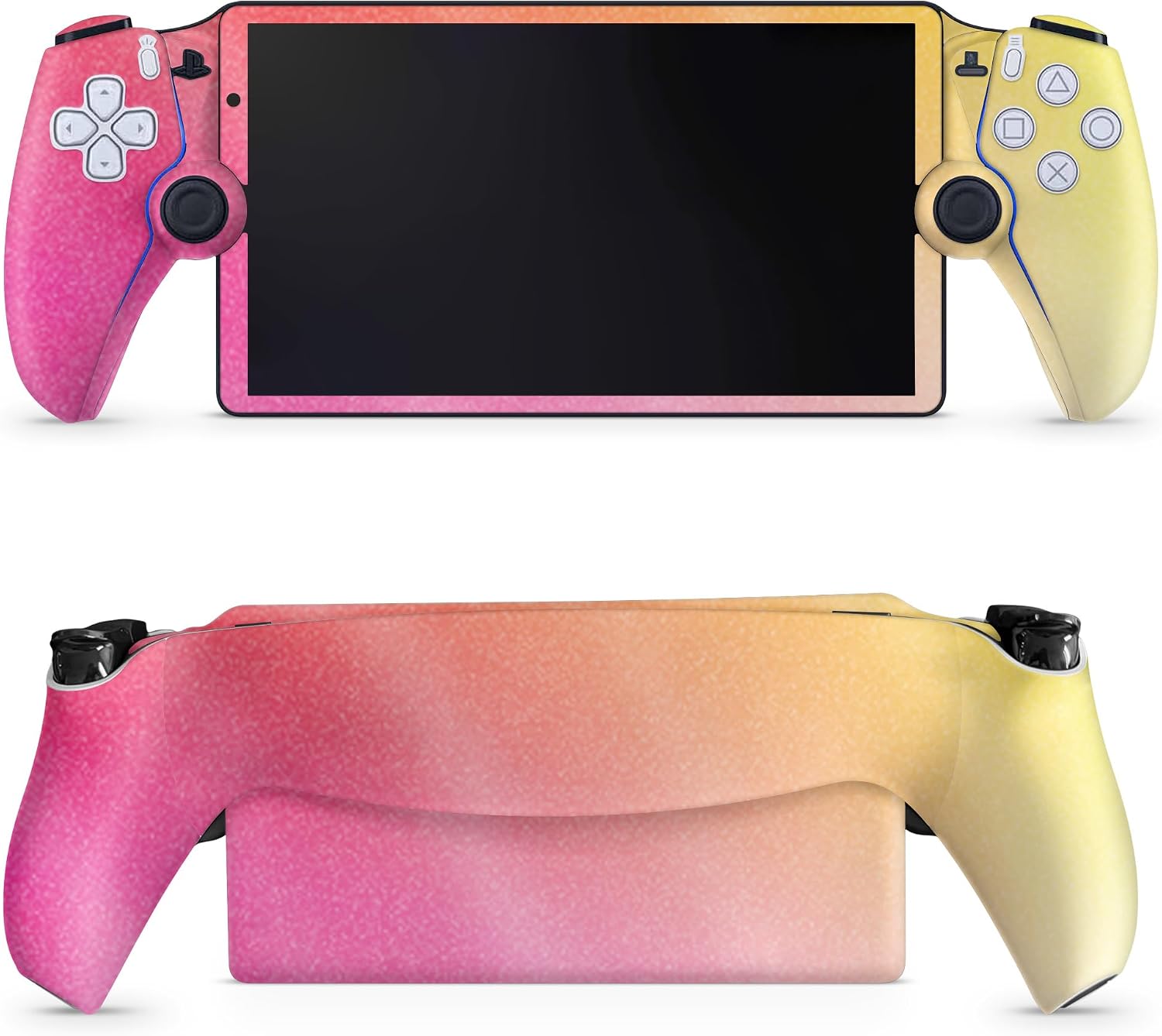SKIN GLOSSY GLITTER GAMING PARA PS5 PORTAL REMOTE PLAYER SUNSET BLUR - 1