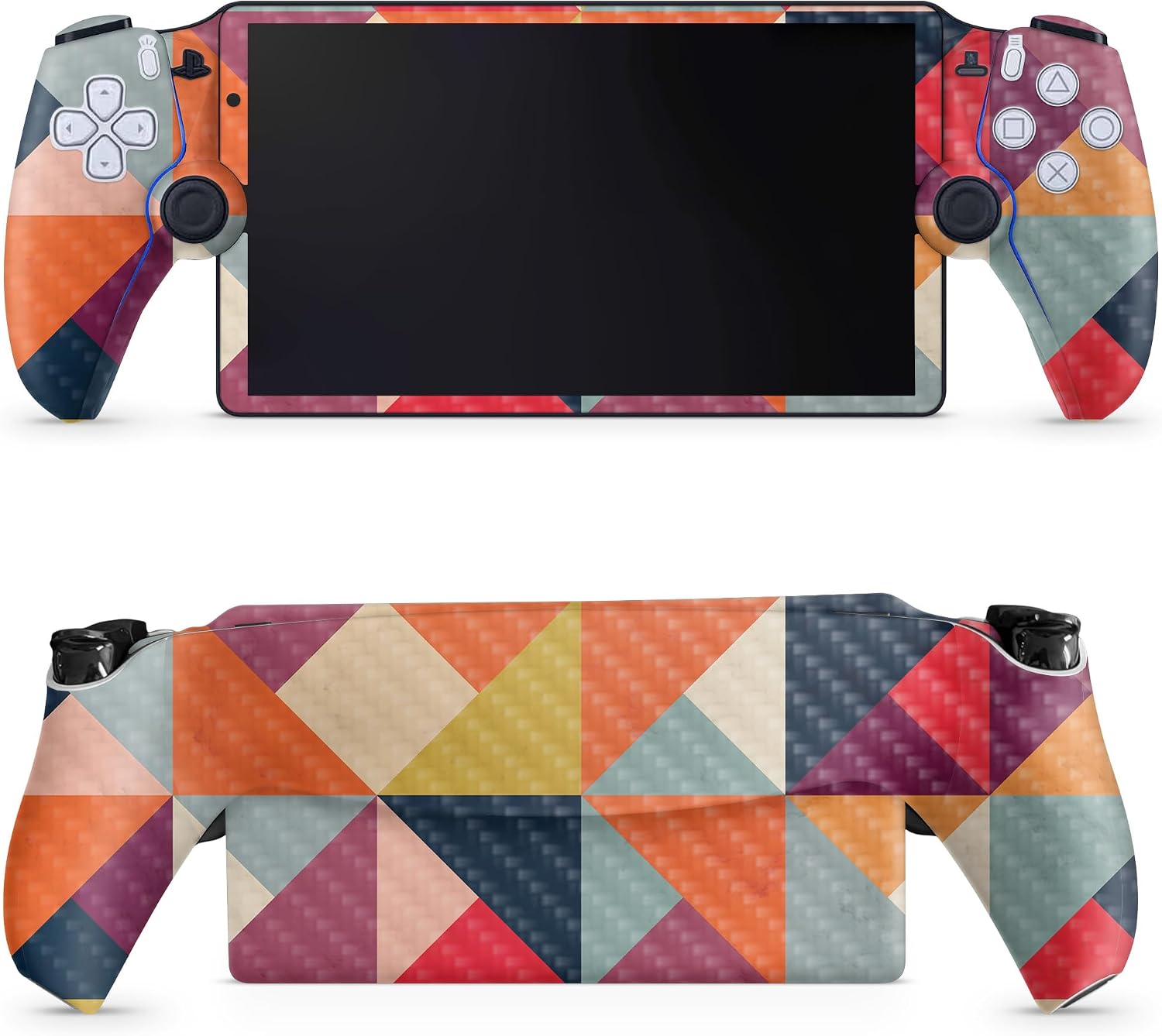 SKIN GLOSSY GLITTER GAMING PARA PS5 PORTAL REMOTE PLAYER SUNSET BLUR - 5