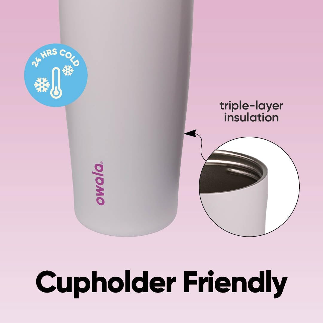 BOTELLA DE AGUA OWALA FREESIP SWAY ACERO INOXIDABLE 30 OZ DREAMY FIELD - 5