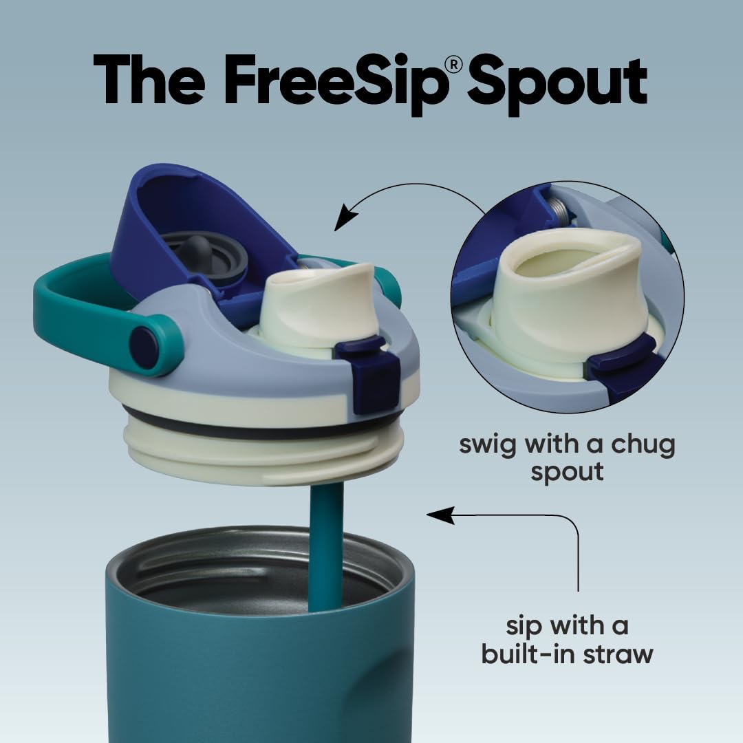 BOTELLA DE AGUA OWALA FREESIP SWAY ACERO INOXIDABLE 30 OZ DENIM - 2