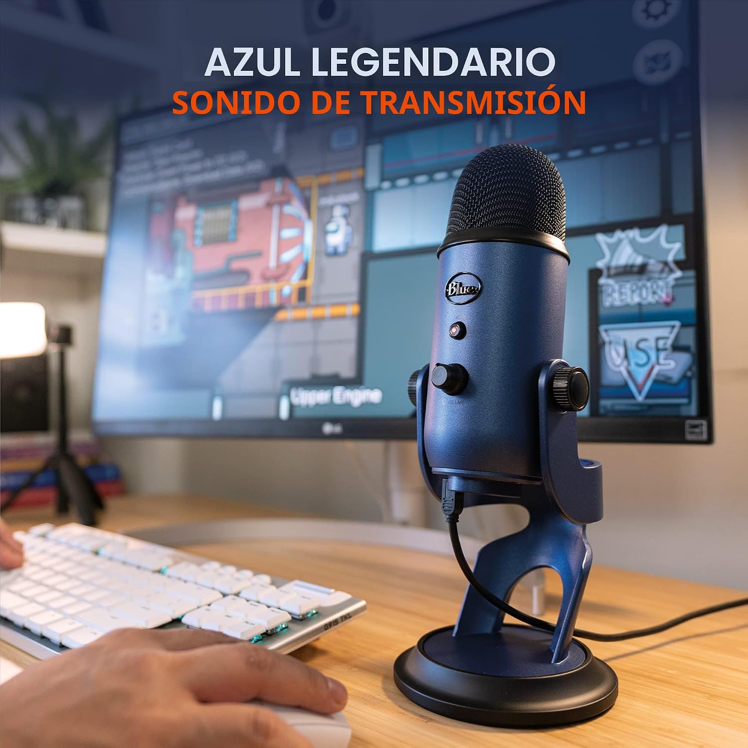 MICRÓFONO LOGITECH BLUE YETI USB MIDNIGHT BLUE - 2