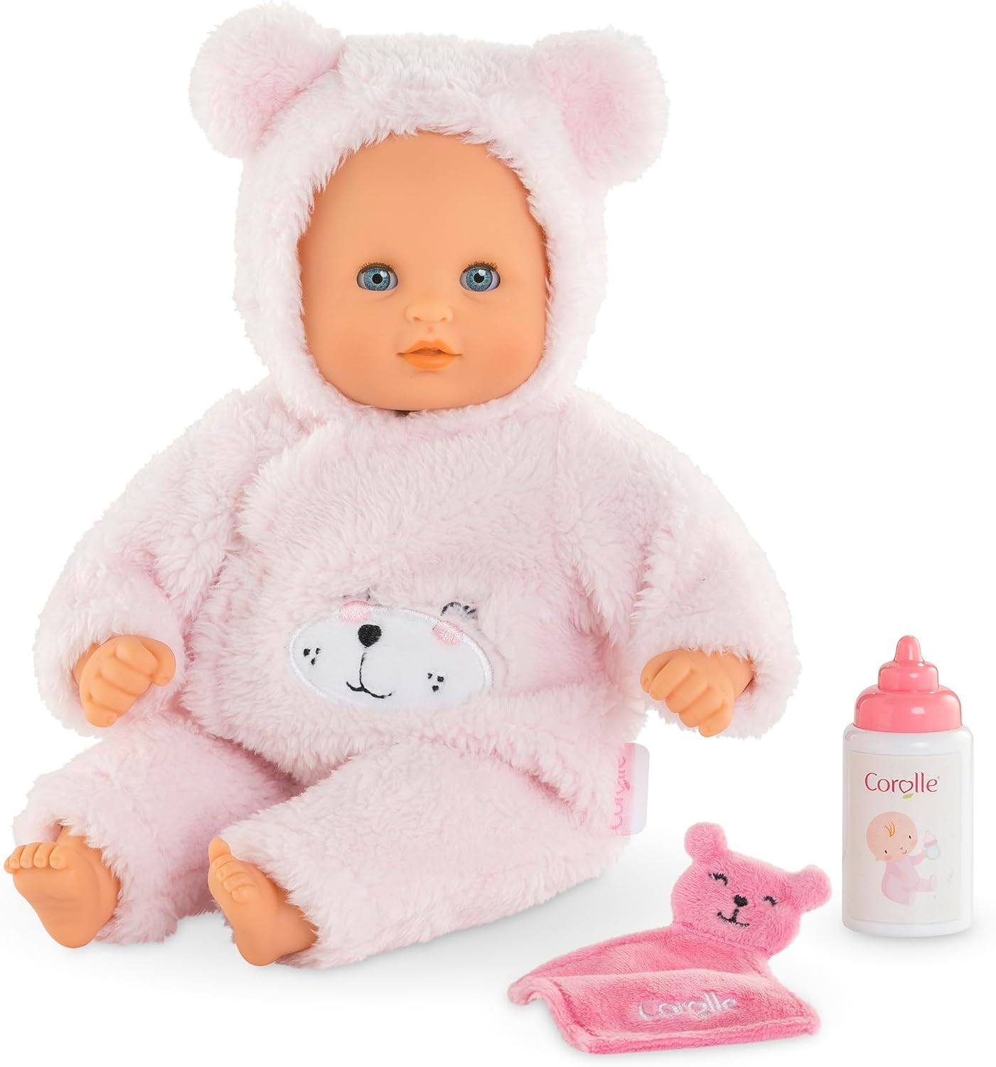 MUÑECA BEBÉ COROLLE MY FIRST CUDDLY TEDDY BEAR 12 PULGADAS CON AROMA VAINILLA - 1