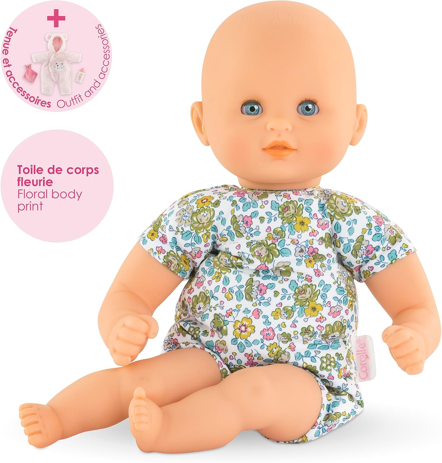 MUÑECA BEBÉ COROLLE MY FIRST CUDDLY TEDDY BEAR 12 PULGADAS CON AROMA VAINILLA - 4