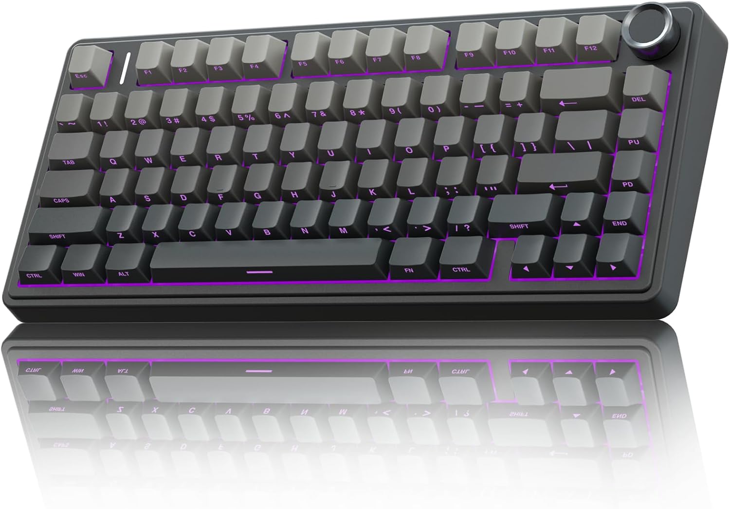 TECLADO MECÁNICO AULA F75 PRO INALÁMBRICO 75% RGB CON PERILLA DE CONTROL - 1