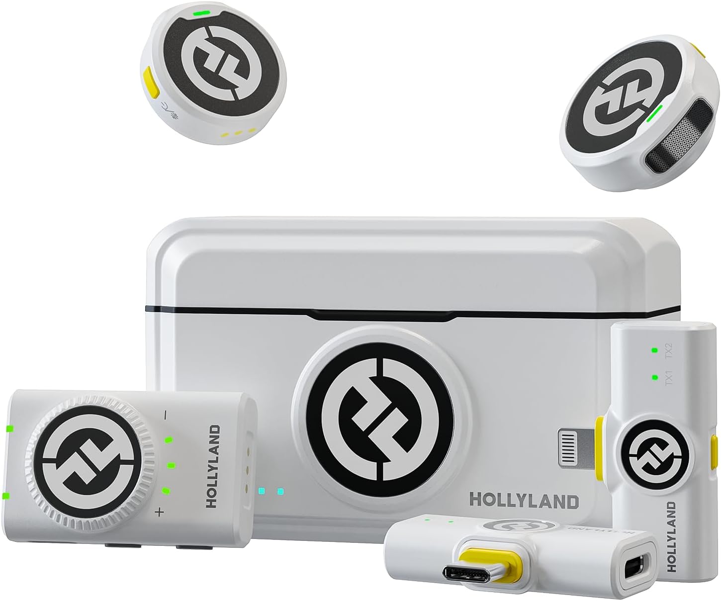 MICRÓFONO INALÁMBRICO HOLLYLAND LARK M2 LAVALIER PARA IPHONE/ANDROID/CÁMARA/PC - 1