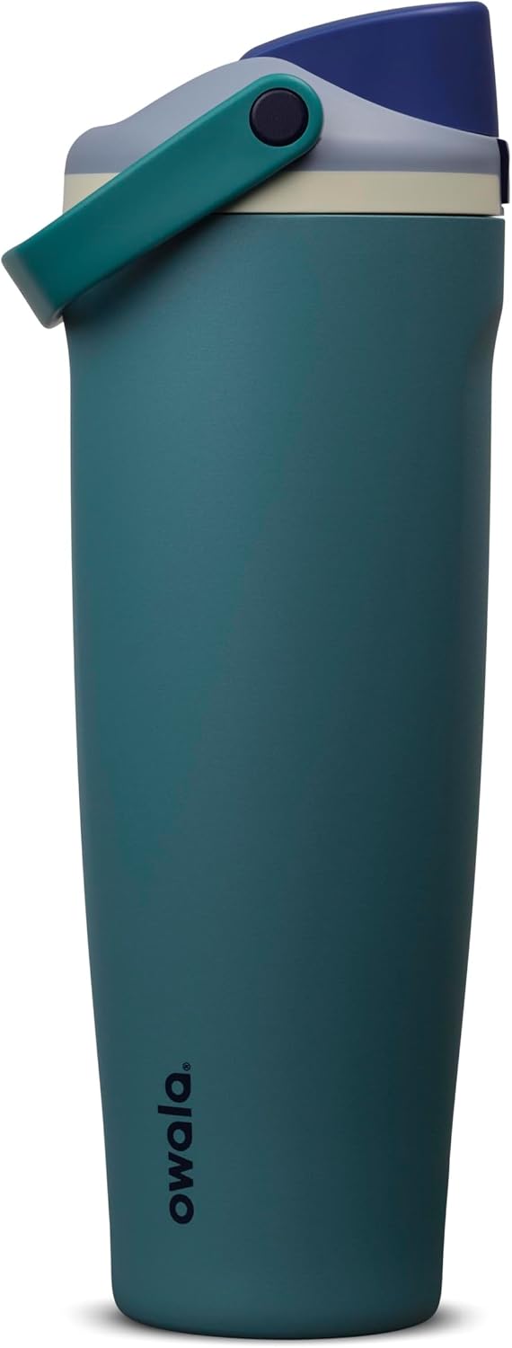 BOTELLA DE AGUA OWALA FREESIP SWAY ACERO INOXIDABLE 40 OZ DENIM - 1