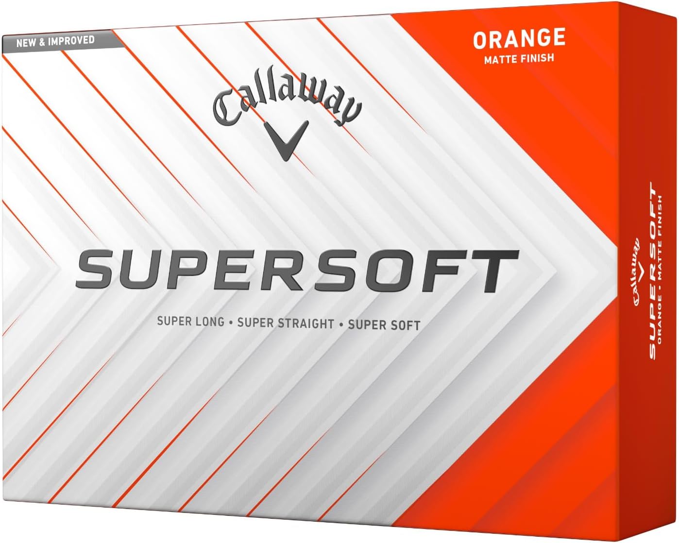 PELOTA DE GOLF CALLAWAY SUPERSOFT 2025 NARANJA MATE - 1