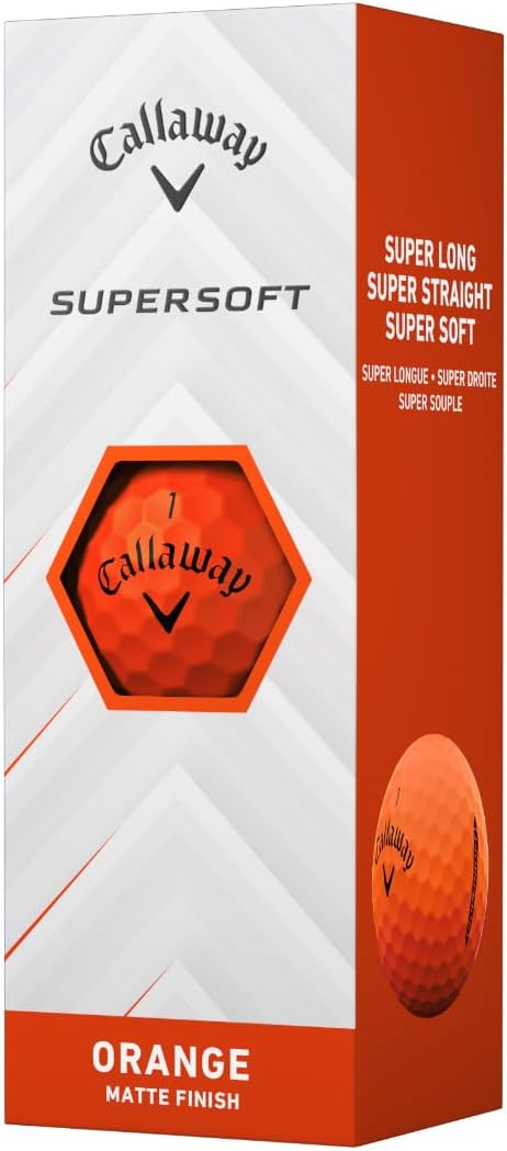 PELOTA DE GOLF CALLAWAY SUPERSOFT 2025 NARANJA MATE - 4