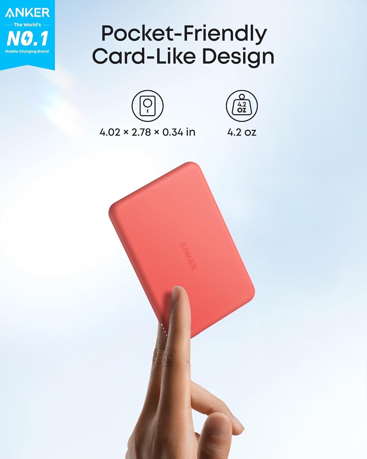BATERÍA EXTERNA ANKER MAGGO POWER BANK 5000MAH CARGA INALÁMBRICA QI2 15W - 2
