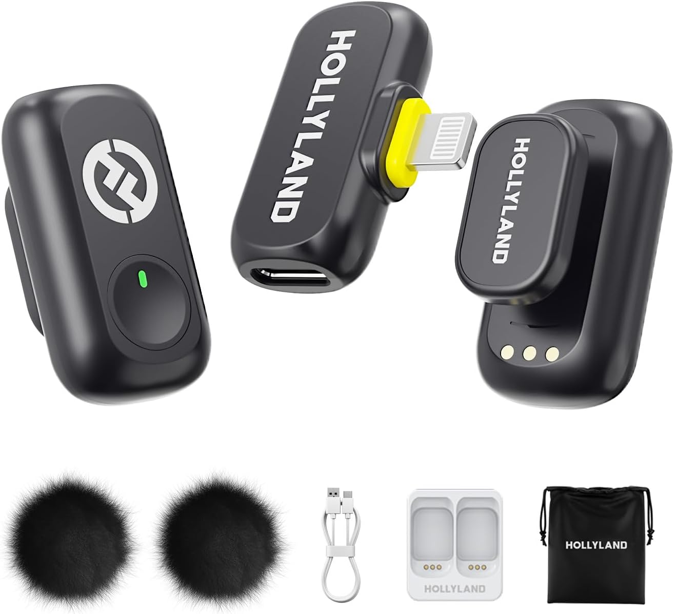 MICRÓFONO INALÁMBRICO HOLLYLAND LARK A1 CON RECEPTOR LIGHTNING PARA IPHONE/IPAD - 1