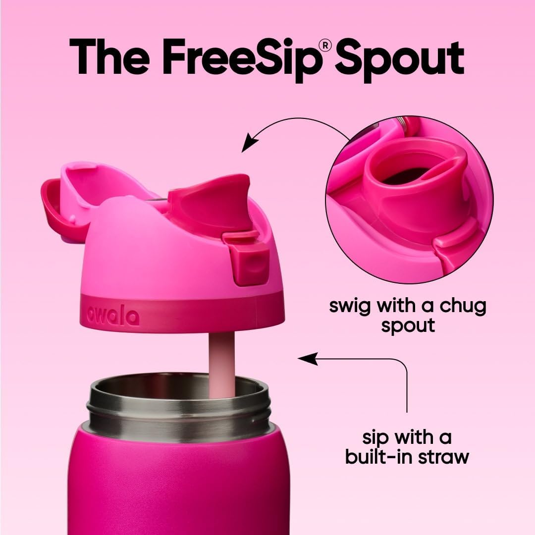 BOTELLA DE AGUA OWALA FREESIP ACERO INOXIDABLE 32 OZ READ MY LIPS - 3