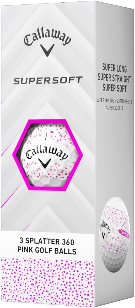 PELOTAS DE GOLF CALLAWAY SUPERSOFT 2025 ROSA CON ALINEACIÓN 360 - 4