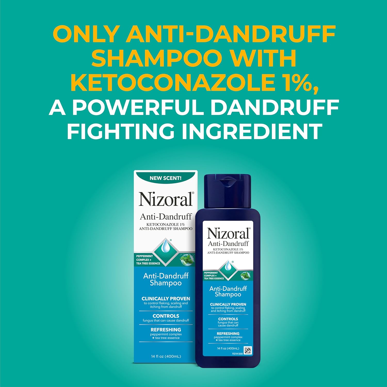 SHAMPOO ANTICASPA NIZORAL CON 1% KETOCONAZOL Y AROMA DE MENTA 414 ML - 5