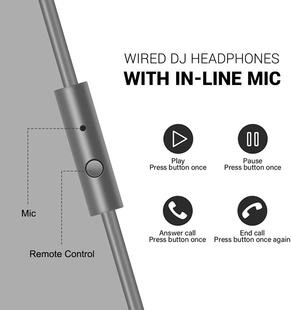 AUDÍFONOS OVER-EAR ONEODIO PRO-10 DJ WIRED HI-RES GRIS - 4