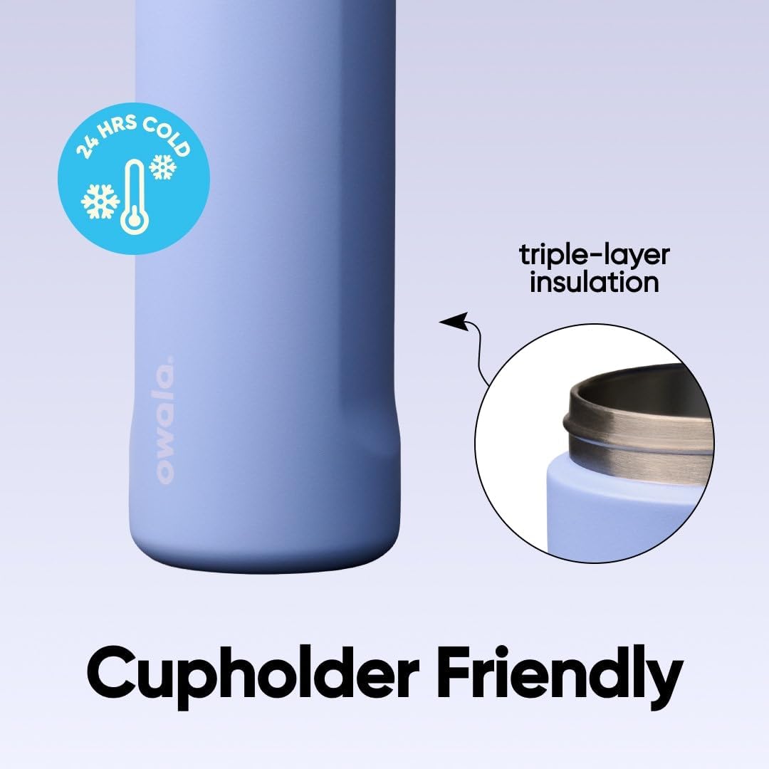 BOTELLA DE AGUA OWALA FREESIP ACERO INOXIDABLE 24 OZ AZUL - 5