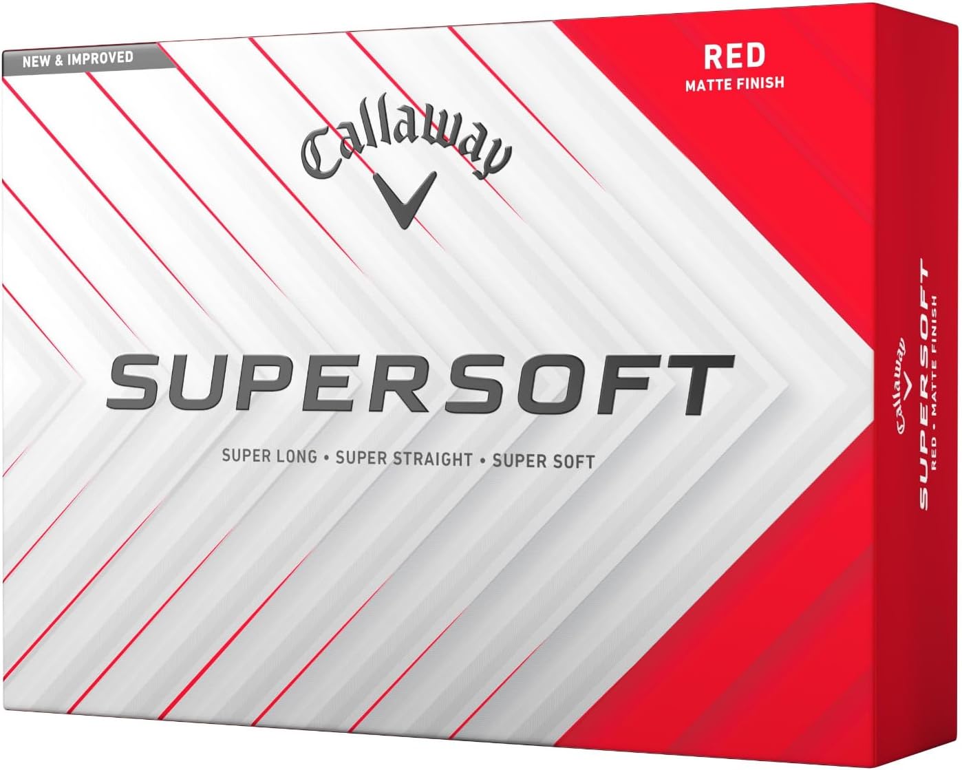PELOTA DE GOLF CALLAWAY SUPERSOFT 2025 ROJA MATE - 1
