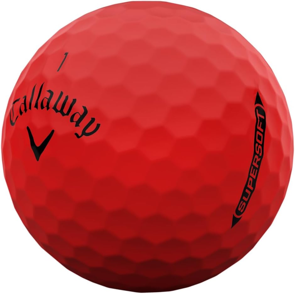 PELOTA DE GOLF CALLAWAY SUPERSOFT 2025 ROJA MATE - 3