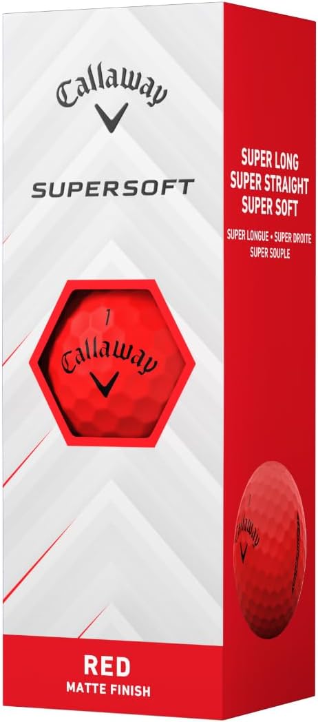 PELOTA DE GOLF CALLAWAY SUPERSOFT 2025 ROJA MATE - 4