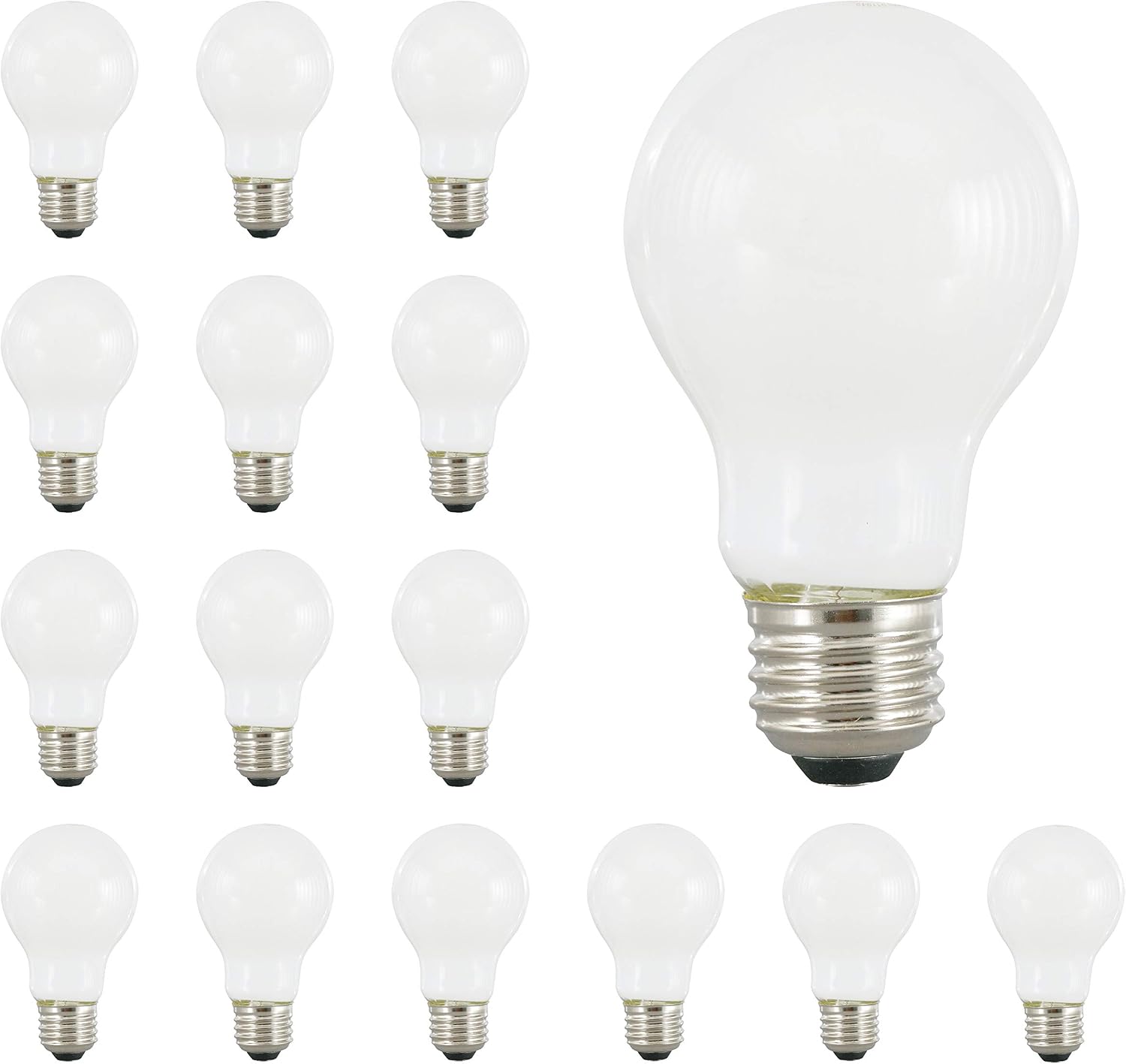 AMPOLLETA LED LEDVANCE SYLVANIA A19 8W EQUIVALENTE 60W LUZ BLANCA CÁLIDA PACK 16 UNIDADES - 1