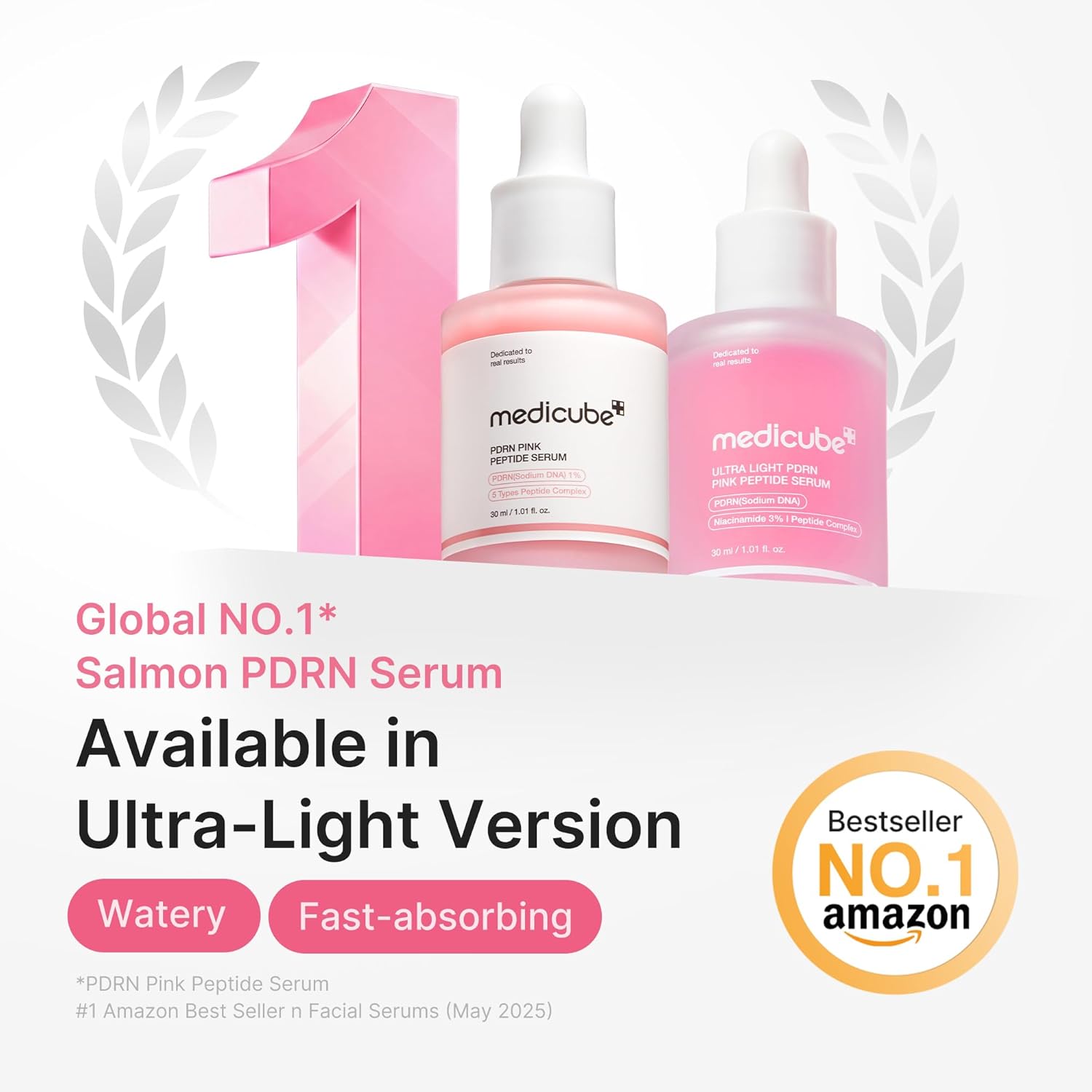 SERUM MEDICUBE PDRN PINK PEPTIDE CON ADN DE SALMÓN 110 ML - 2