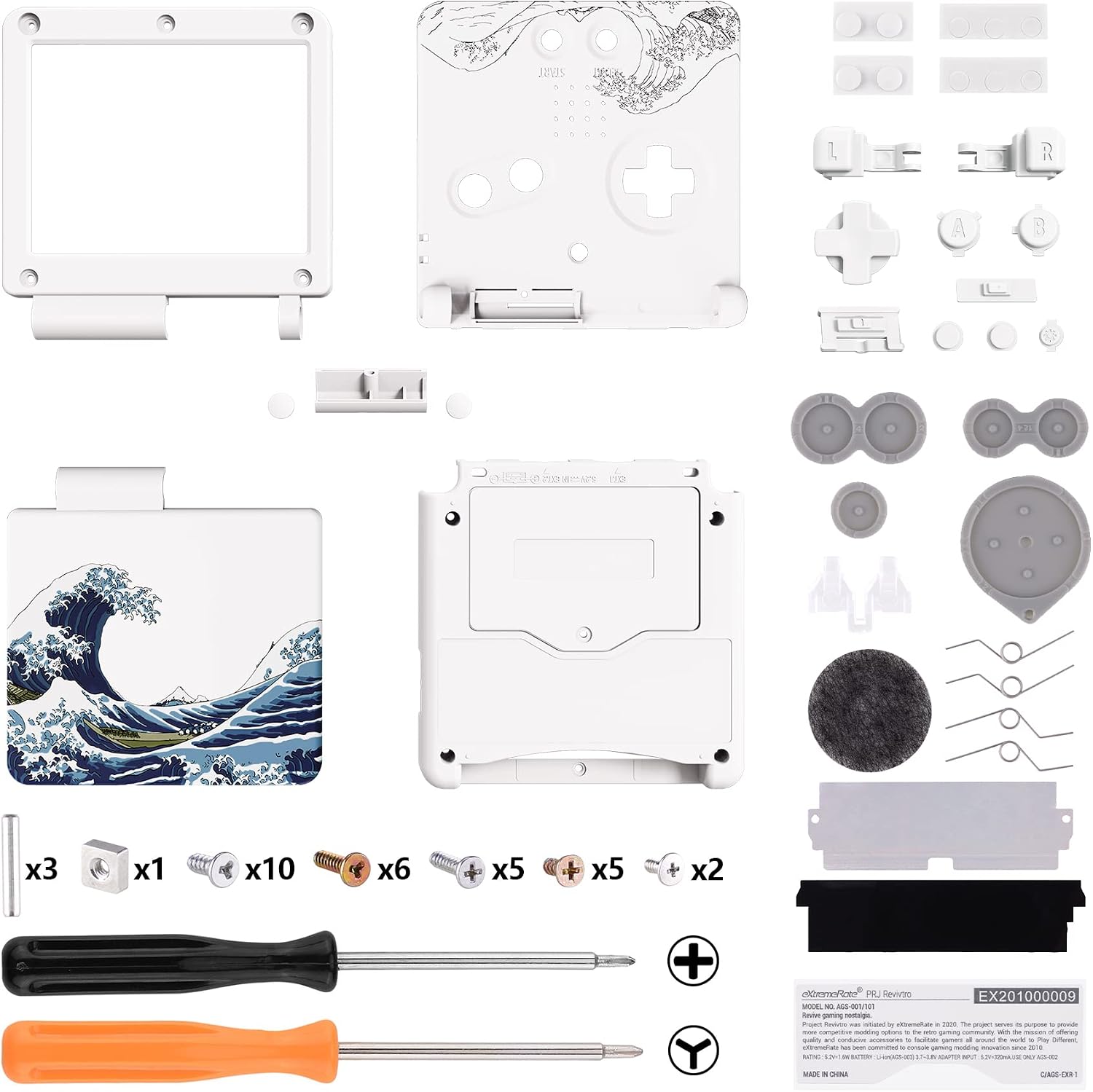 ESTUCHE DE REEMPLAZO EXTREMERATE THE GREAT WAVE PARA GAME BOY ADVANCE SP - 1