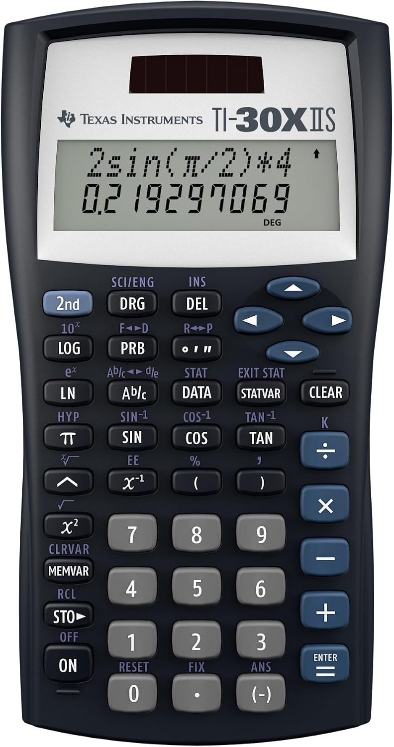 CALCULADORA CIENTÍFICA TEXAS INSTRUMENTS TI-30XIIS NEGRA - 1