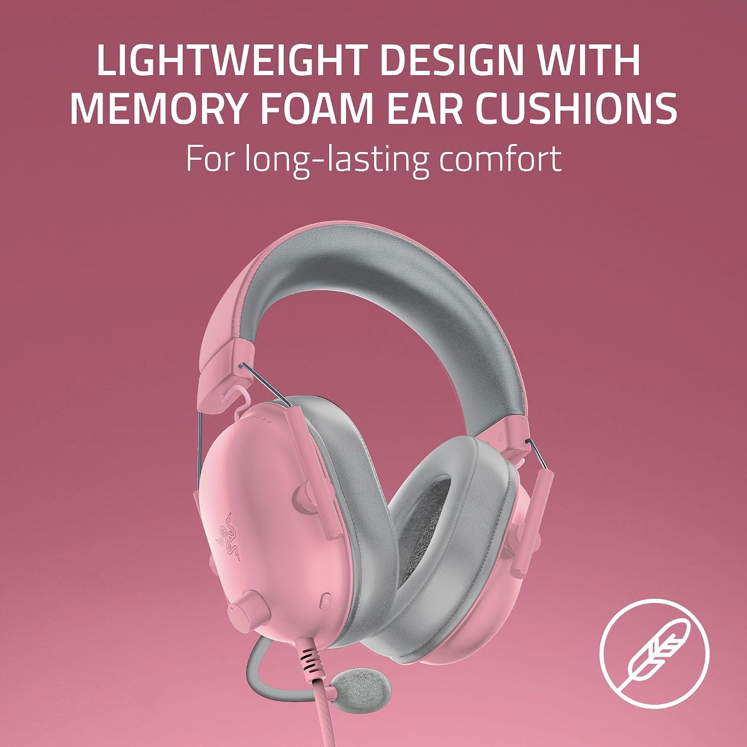 HEADSET RAZER BLACKSHARK V2 X WIRED PARA PLAYSTATION ROSA - 5