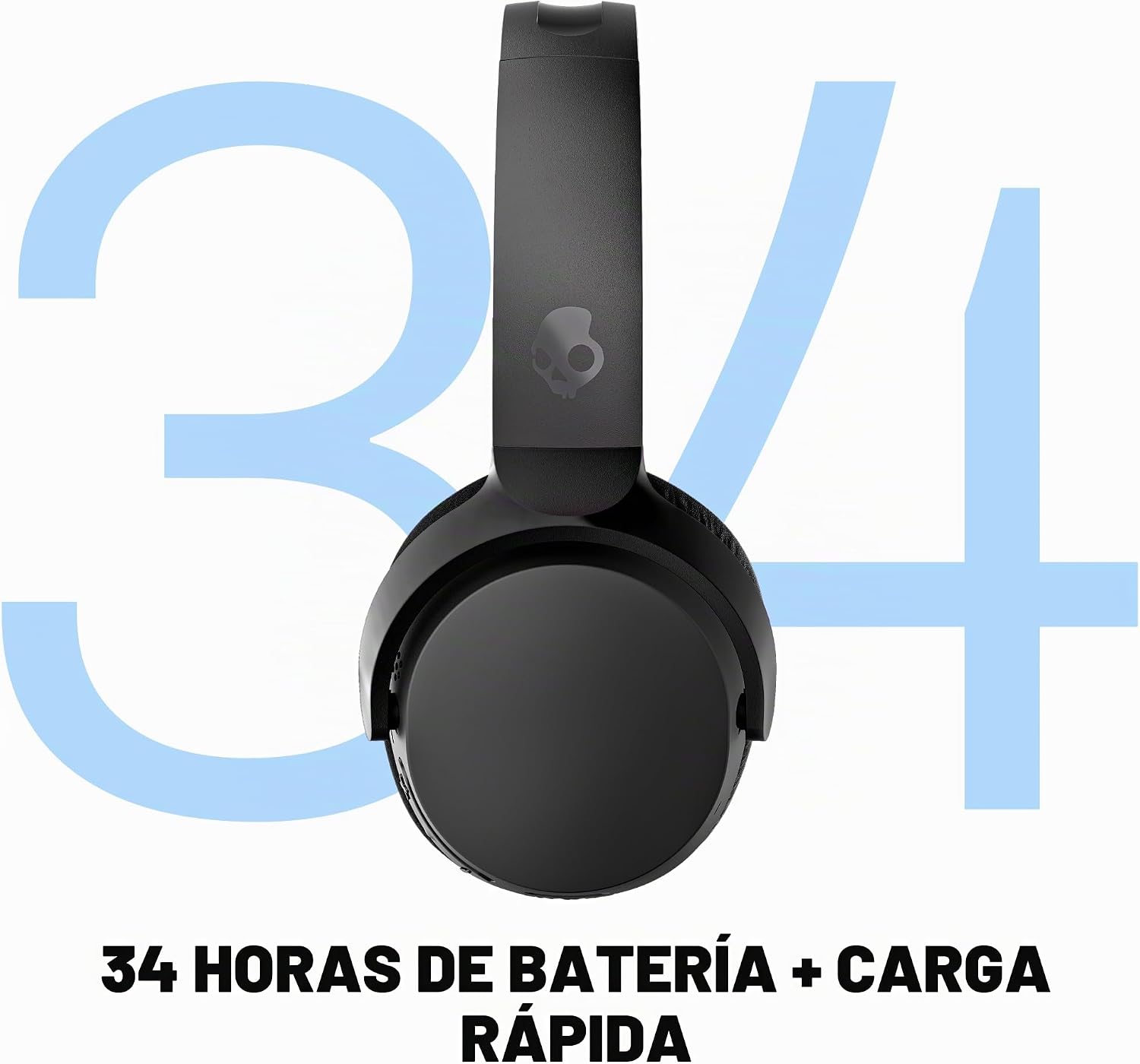 AUDÍFONOS SKULLCANDY RIFF WIRELESS 2 ON-EAR BLUETOOTH NEGRO - 2