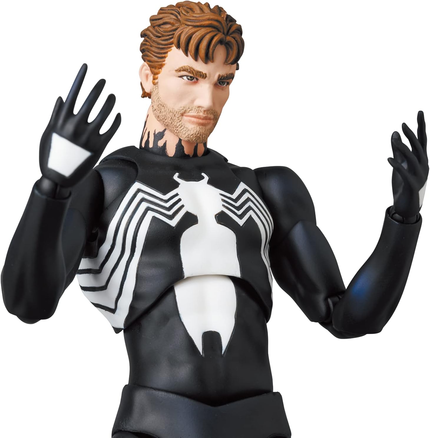 FIGURA DE ACCIÓN MAFEX SPIDER-MAN TRAJE NEGRO VERSIÓN CÓMIC 155 MM - 5