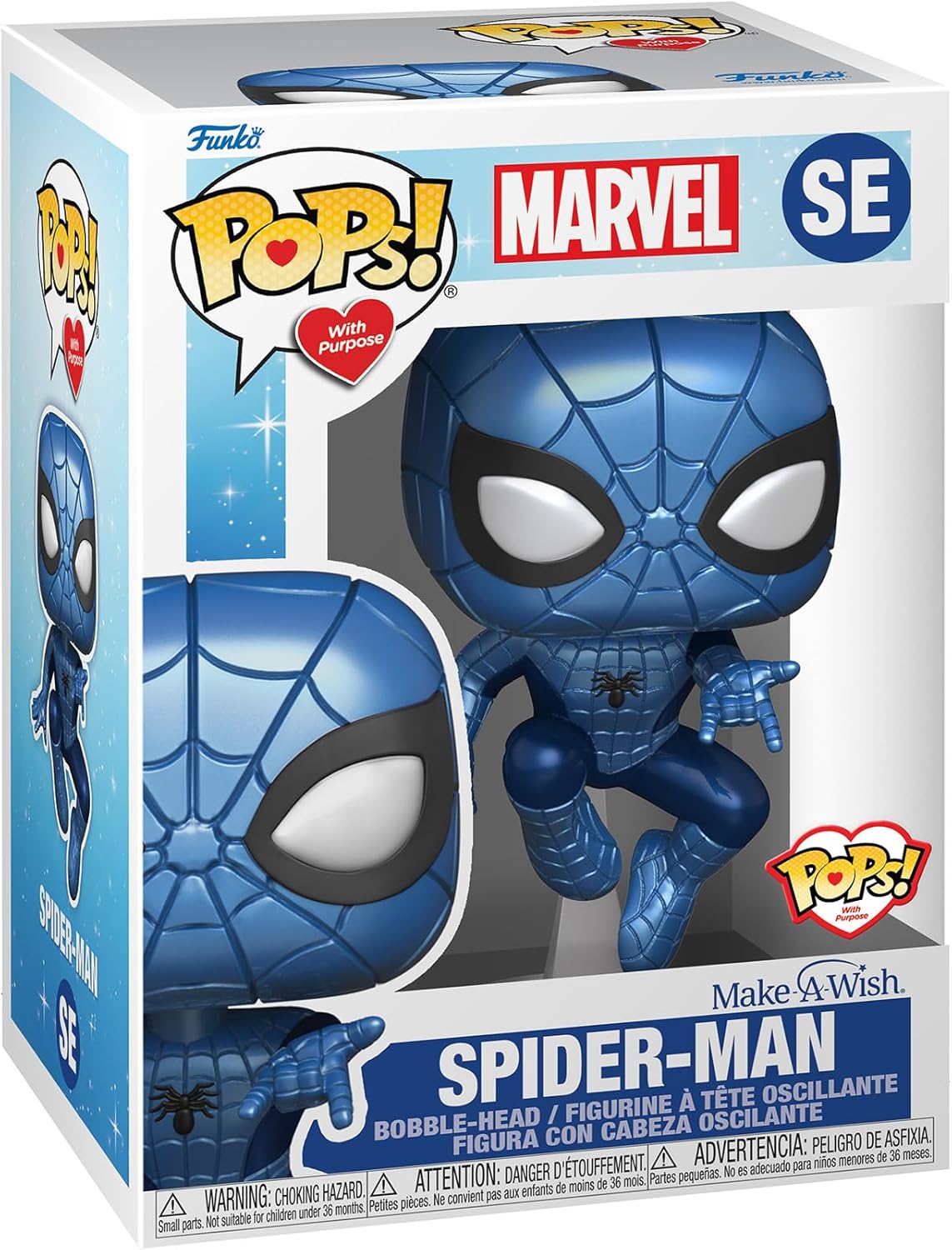 FUNKO POP! MARVEL MAKE A WISH SPIDER-MAN METALLIC - 1