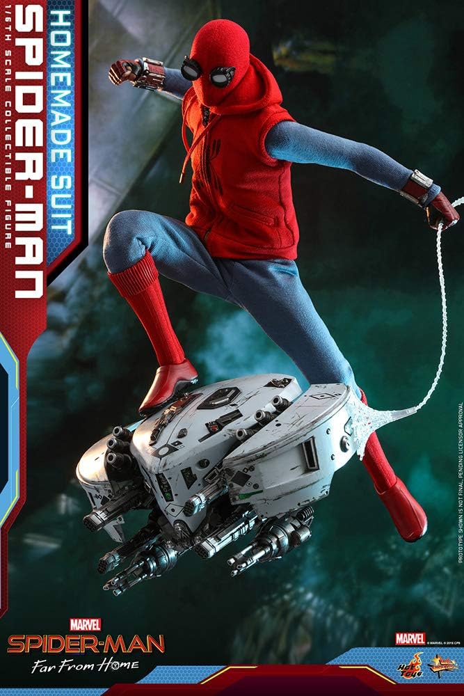 FIGURA DE ACCIÓN HOT TOYS SPIDER-MAN TRAJE CASERO ESCALA 1:6 - 2
