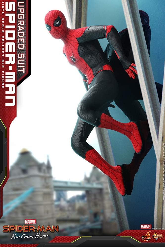 FIGURA DE ACCIÓN SPIDER-MAN UPGRADED SUIT SIXTH SCALE 1/6 HOT TOYS MOVIE MASTERPIECE MMS542 - 3
