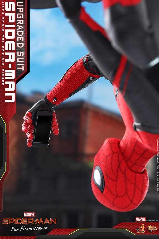 FIGURA DE ACCIÓN SPIDER-MAN UPGRADED SUIT SIXTH SCALE 1/6 HOT TOYS MOVIE MASTERPIECE MMS542 - 4