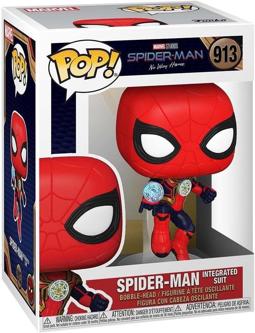 FIGURA FUNKO POP MARVEL SPIDER-MAN NO WAY HOME - SPIDER-MAN TRAJE INTEGRADO - 1