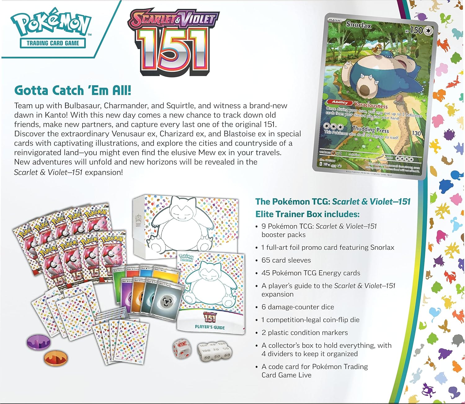 CARTAS POKÉMON TCG SCARLET Y VIOLET 151 ELITE TRAINER BOX - 4