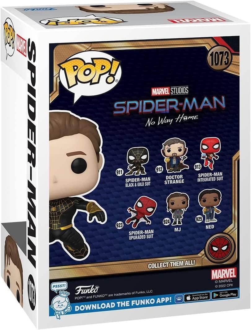 FIGURA FUNKO POP MARVEL SPIDER-MAN NO WAY HOME ENMASCARADO NEGRO Y DORADO - 2
