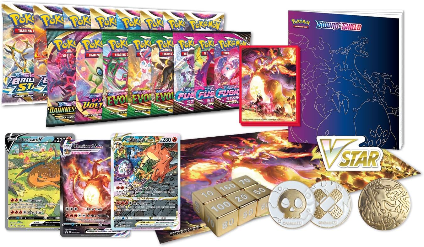 COLECCIÓN ULTRA PREMIUM POKÉMON TCG SWORD Y SHIELD CHARIZARD - 5