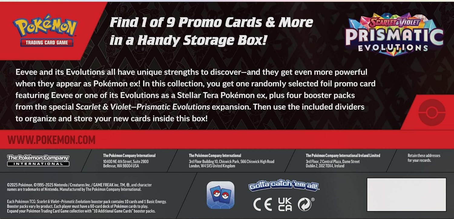 CARTAS POKÉMON TCG SCARLET Y VIOLET PRISMATIC EVOLUTIONS SURPRISE BOX - 3