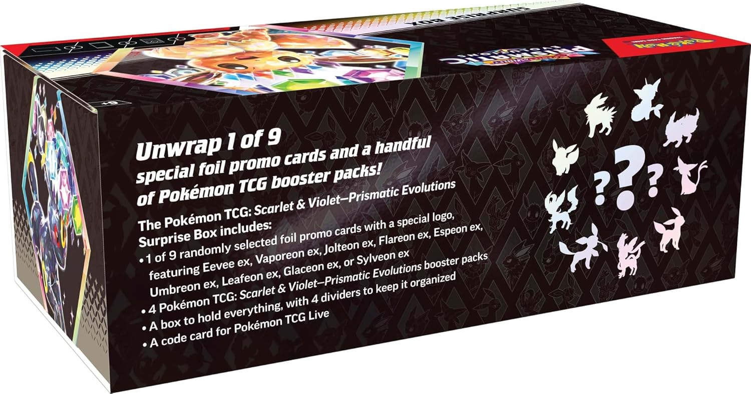 CARTAS POKÉMON TCG SCARLET Y VIOLET PRISMATIC EVOLUTIONS SURPRISE BOX - 4