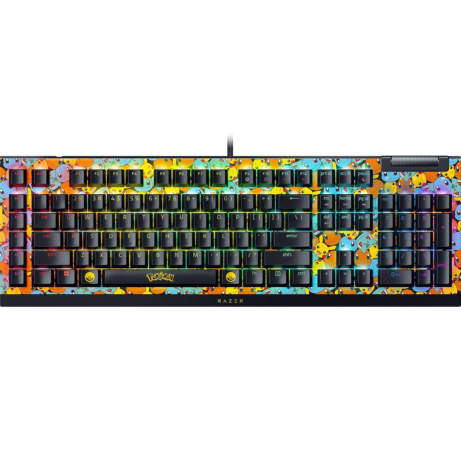 TECLADO GAMER RAZER BLACKWIDOW V4 X MECHANICAL POKÉMON EDITION - 1