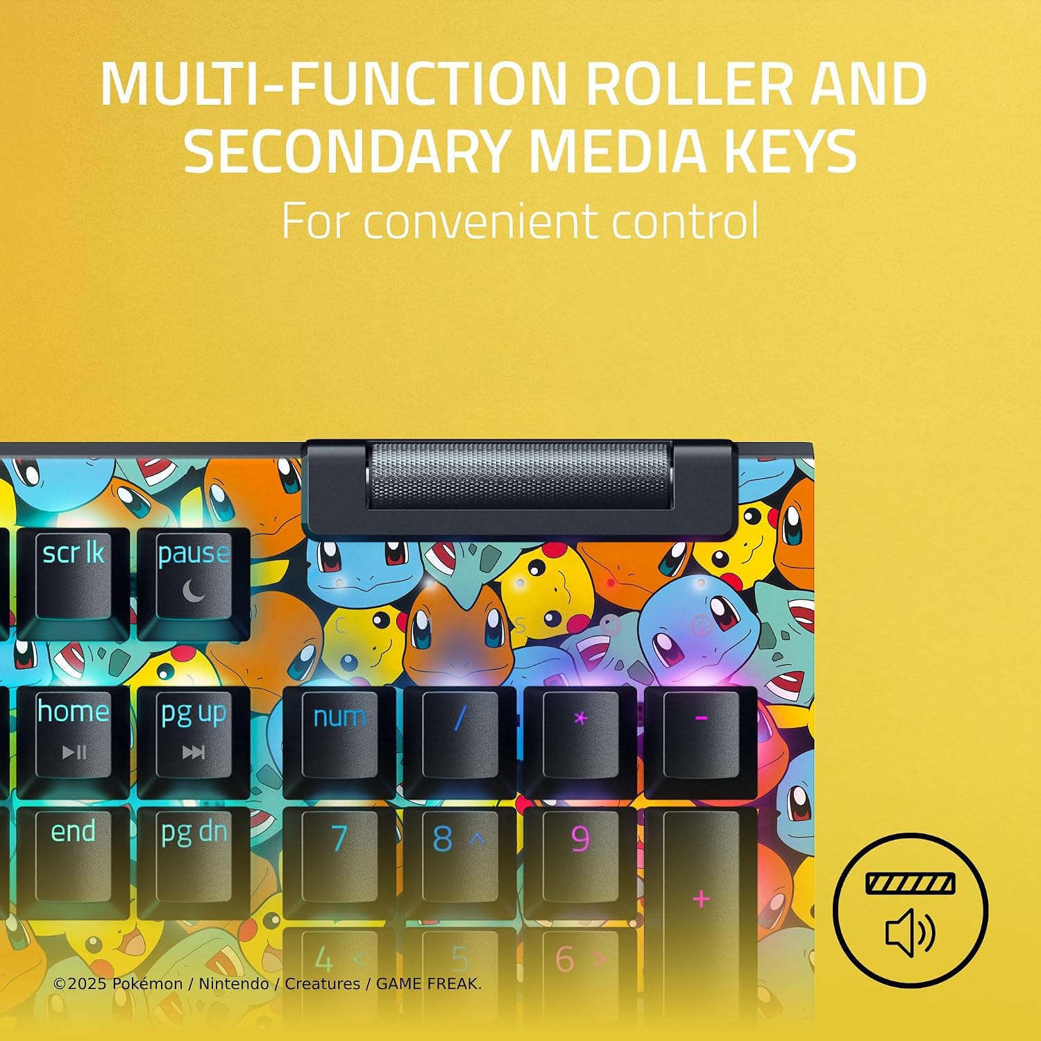 TECLADO GAMER RAZER BLACKWIDOW V4 X MECHANICAL POKÉMON EDITION - 3