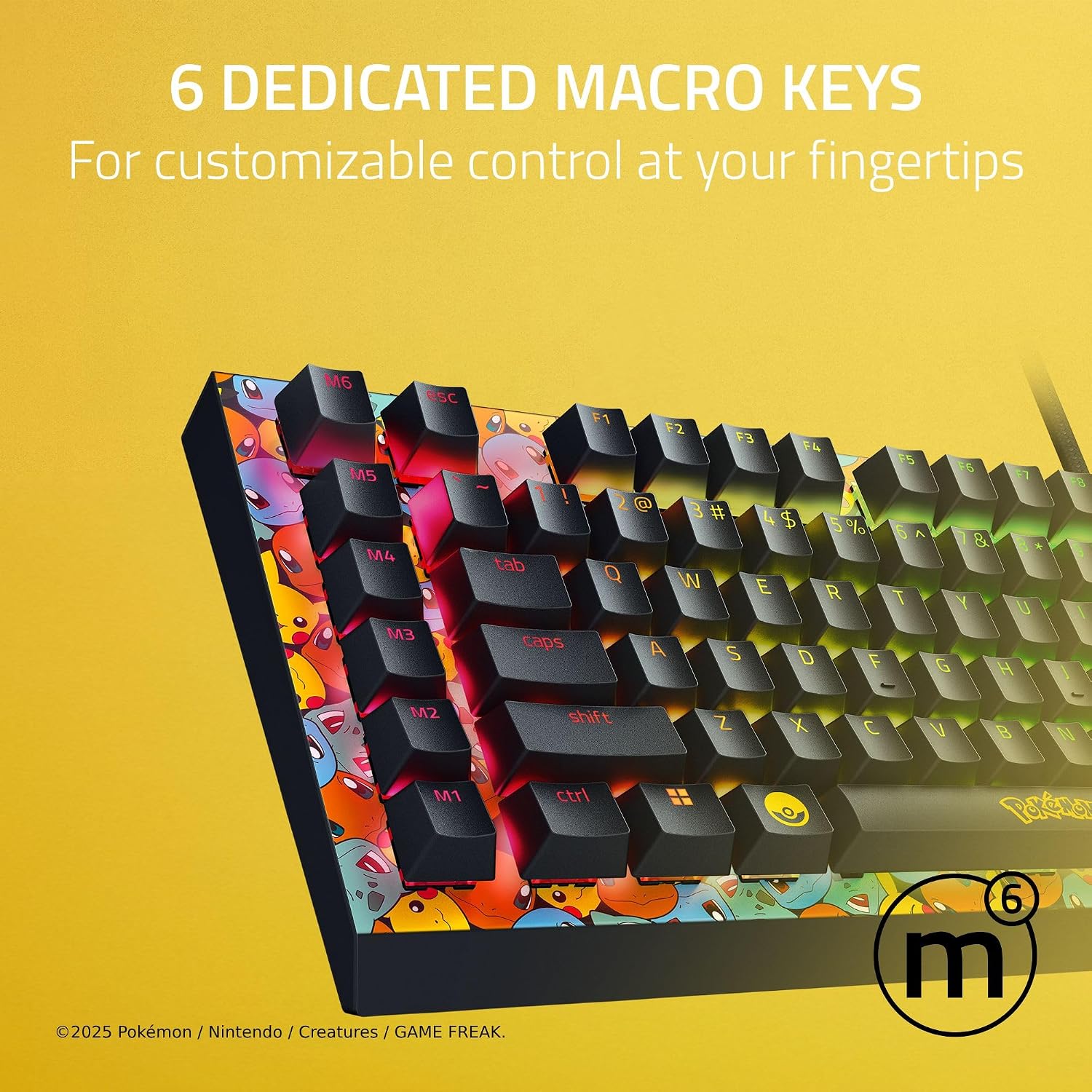 TECLADO GAMER RAZER BLACKWIDOW V4 X MECHANICAL POKÉMON EDITION - 4