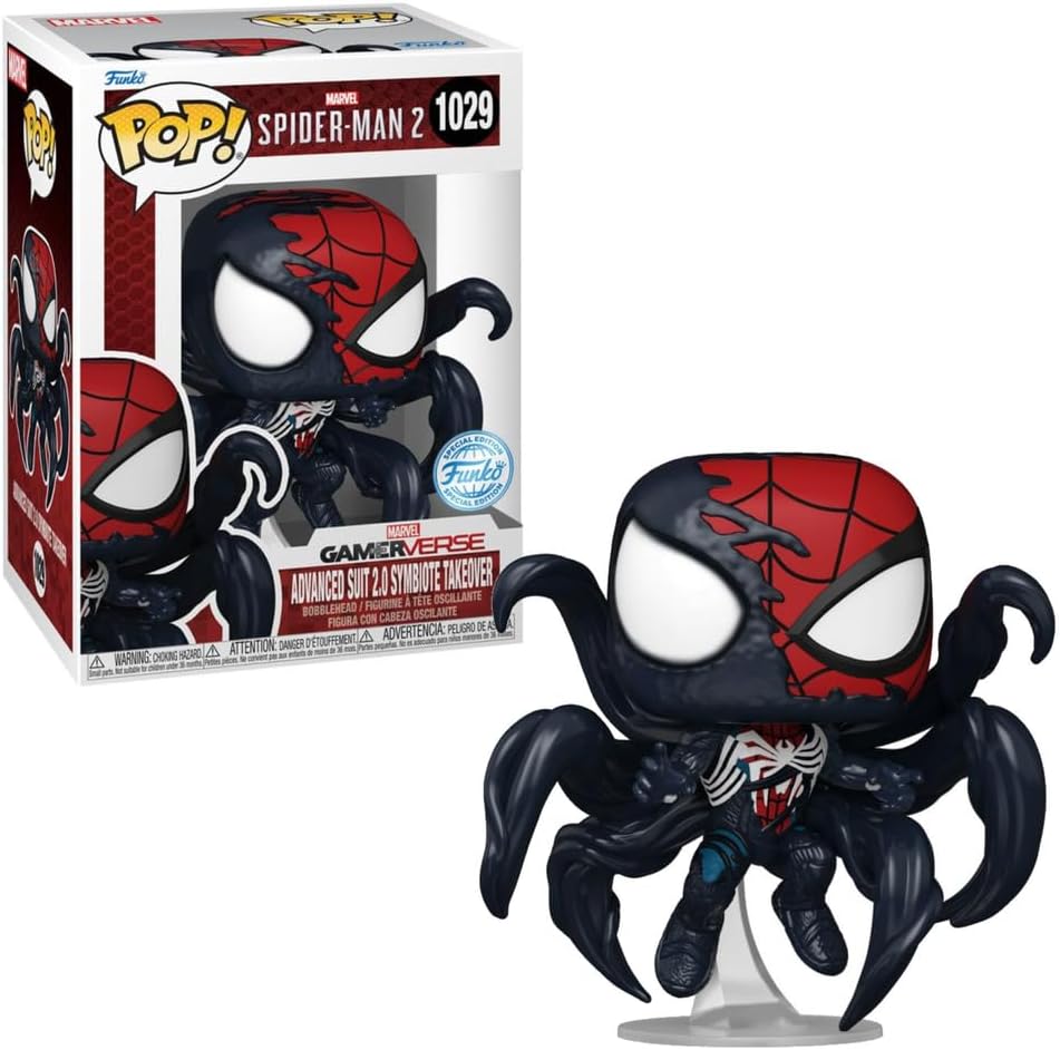FIGURA COLECCIONABLE FUNKO POP MARVEL SPIDER-MAN ADVANCED SUIT 2.0 SYMBIOTE TAKEOVER - 1