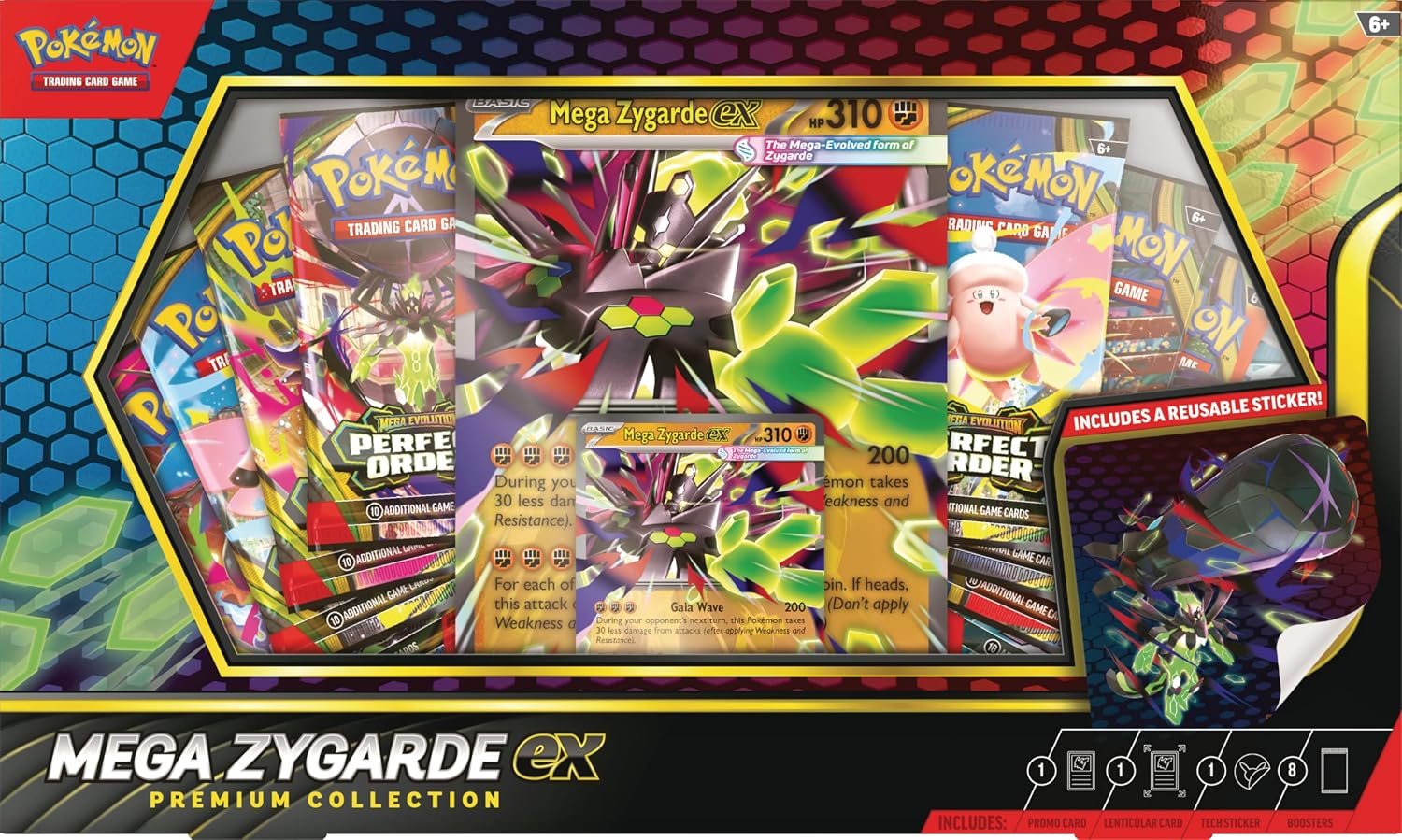 COLECCIÓN PREMIUM POKÉMON TCG MEGA ZYGARDE EX CON 8 SOBRES DE EXPANSIÓN - 1