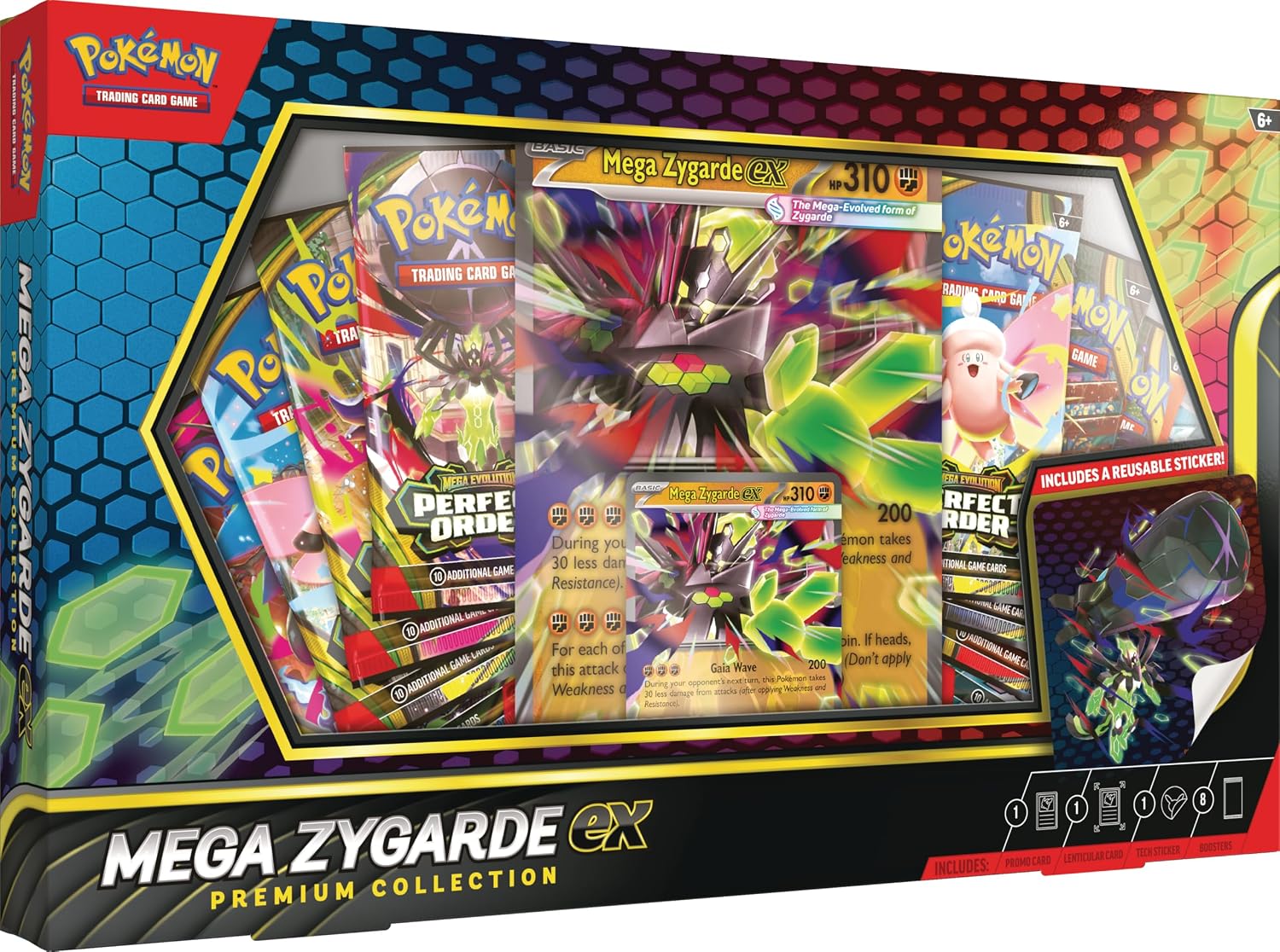 COLECCIÓN PREMIUM POKÉMON TCG MEGA ZYGARDE EX CON 8 SOBRES DE EXPANSIÓN - 2