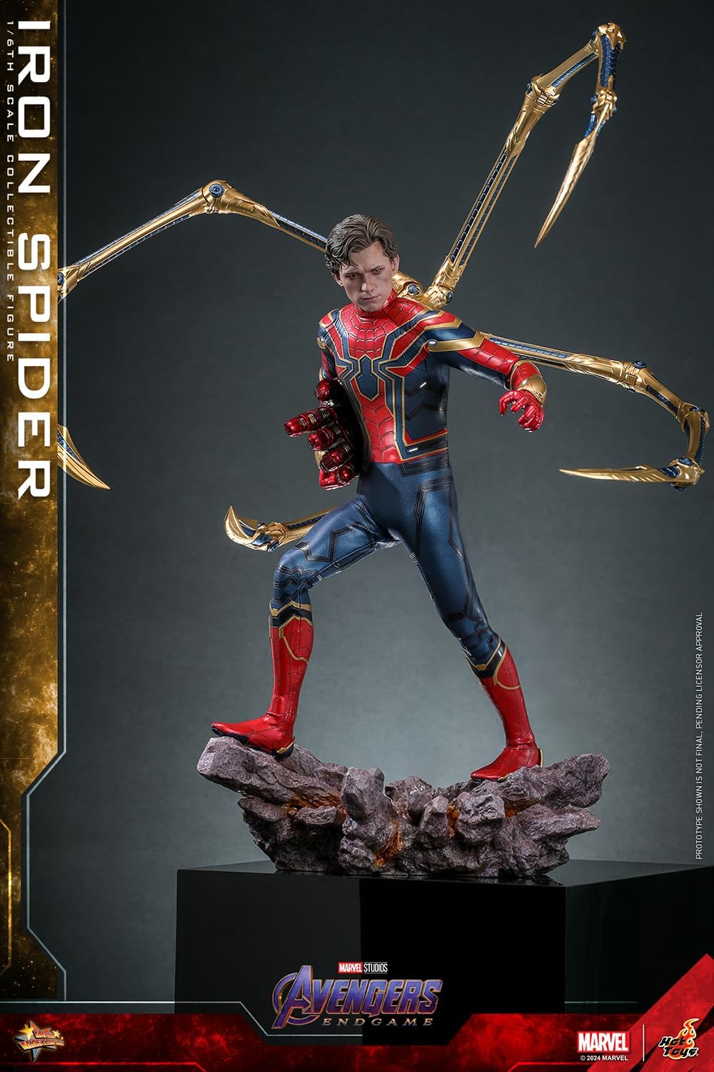 FIGURA DE ACCIÓN HOT TOYS MARVEL IRON SPIDER AVENGERS ENDGAME ESCALA 1/6 12 PULGADAS - 3